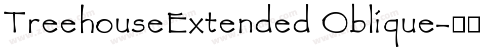 TreehouseExtended Oblique字体转换